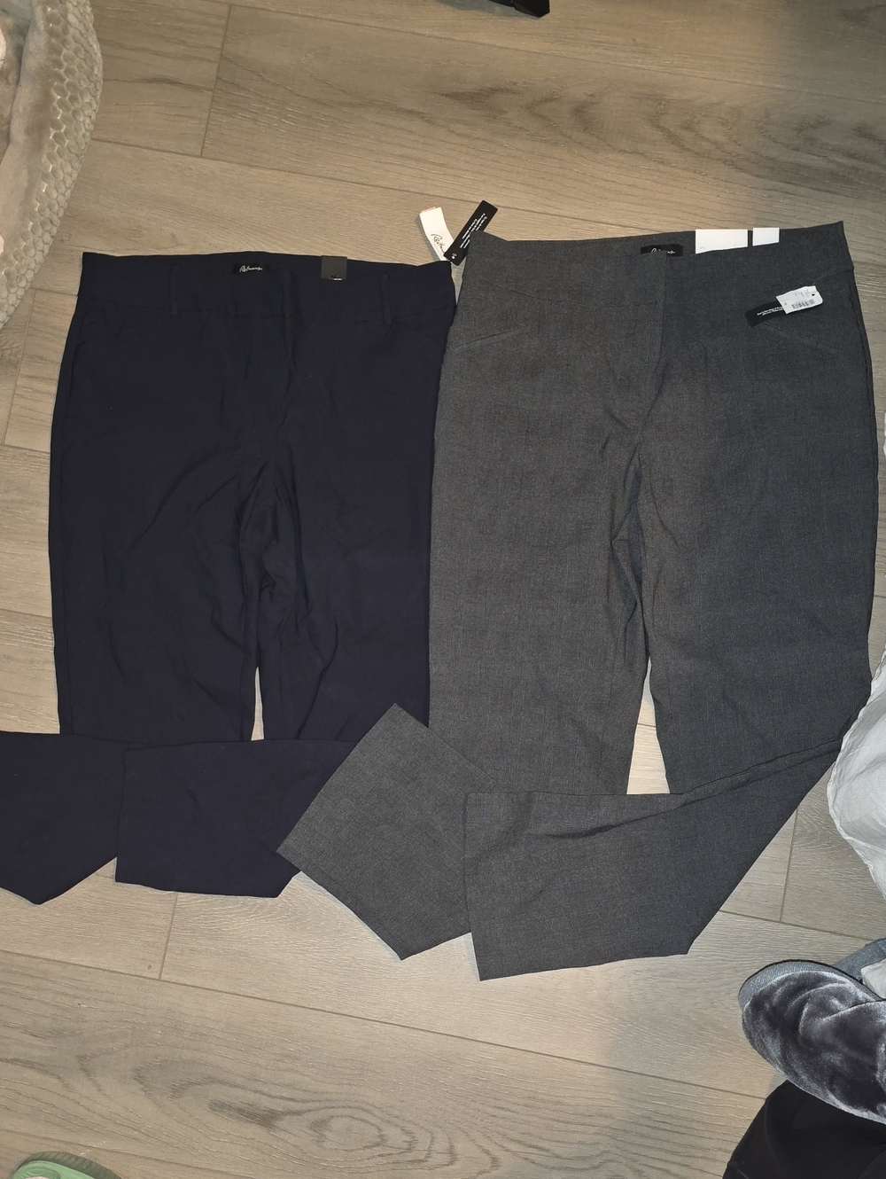 Women's Dress Pants - Navy and Charcoal Gray